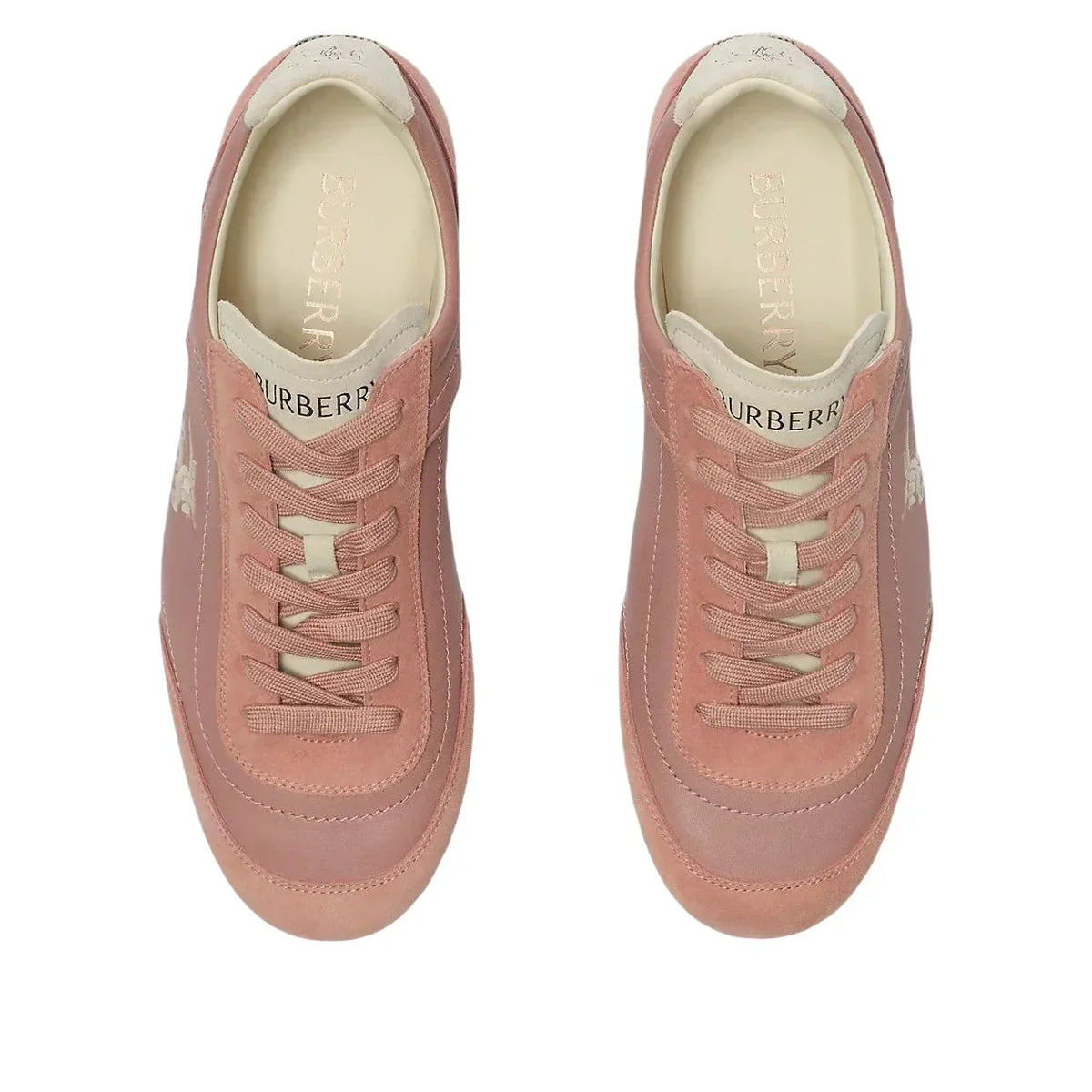 (WMNS) Burberry Leather Knight Runner Sneakers 'Dusky Rose Dove Beige' 81278051